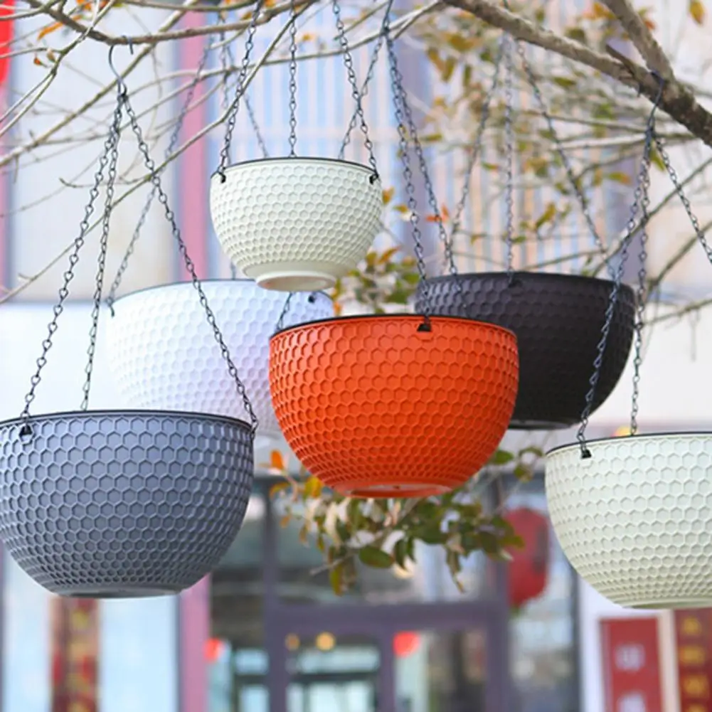 Hanging Flower Basket Imitation Honeycomb Self Water Absorption Waterproof Outdoor Resin Plant Hanger for Garden
Hanging Flower Basket Imitation Honeycomb Self Water Absorption Waterproof Outdoor Resin Plant Hanger for Garden