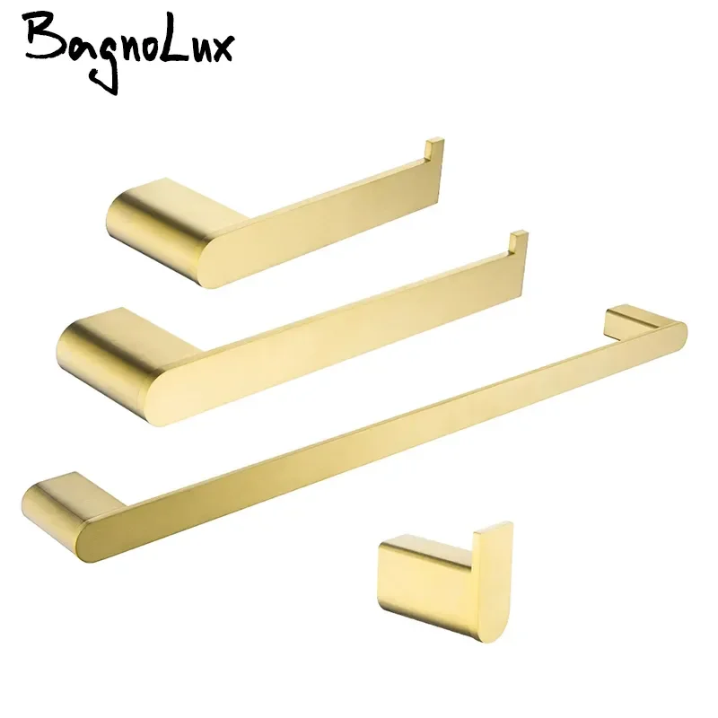 NEW Brushed Gold Stainless Steel Wall Mounted Hand Towel Bar Toilet Paper Holder Robe Towel Hooks Bathroom Accessories Kit
NEW Brushed Gold Stainless Steel Wall Mounted Hand Towel Bar Toilet Paper Holder Robe Towel Hooks Bathroom Accessories Kit