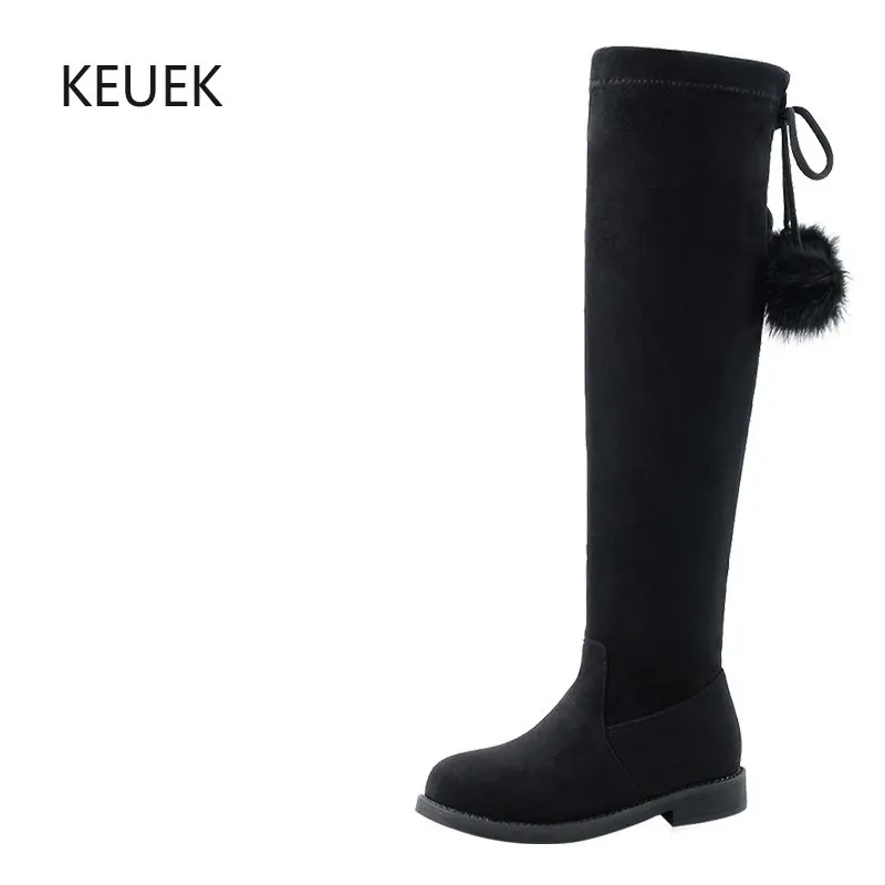 New Girls High Boots Princess Black Autumn Winter Stretch Over-the-Knee Children Warm Short Plush Kids Shoes Baby Toddler 03A
New Girls High Boots Princess Black Autumn Winter Stretch Over-the-Knee Children Warm Short Plush Kids Shoes Baby Toddler 03A
