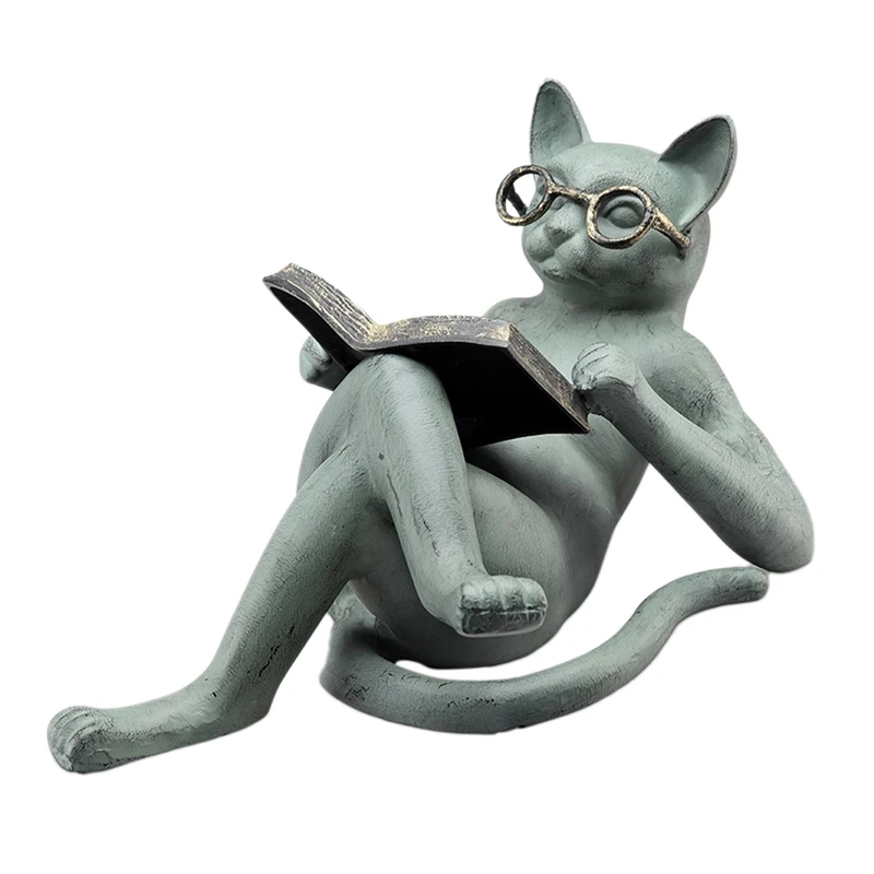 Glasses Cat Crafts Reading Cat Figurines Decorative Reading Book Cat Home Garden Decor Home Decor For Cat Lovers
Glasses Cat Crafts Reading Cat Figurines Decorative Reading Book Cat Home Garden Decor Home Decor For Cat Lovers