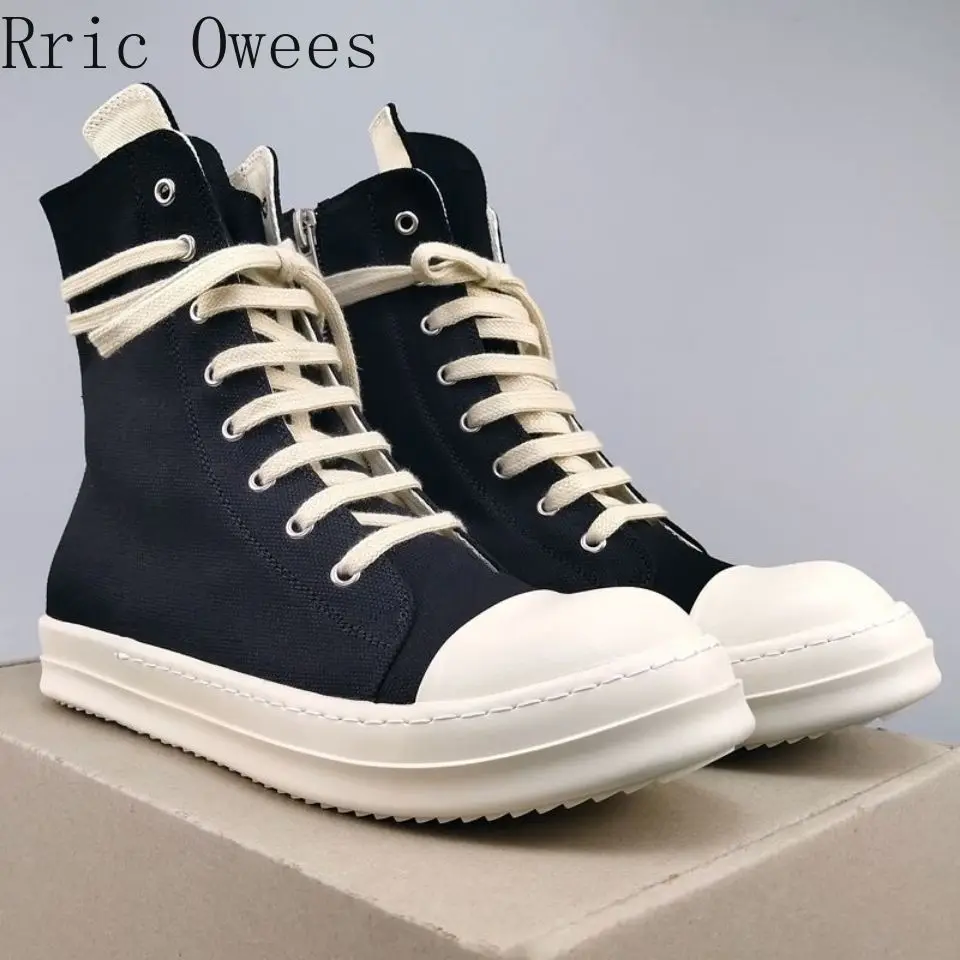Superior Quality Ro Men's Women's High-top Shoes Sneakers Canvas Couple Thick-soled High-street Sneakers Short Boots Shoes Tops
Superior Quality Ro Men's Women's High-top Shoes Sneakers Canvas Couple Thick-soled High-street Sneakers Short Boots Shoes Tops