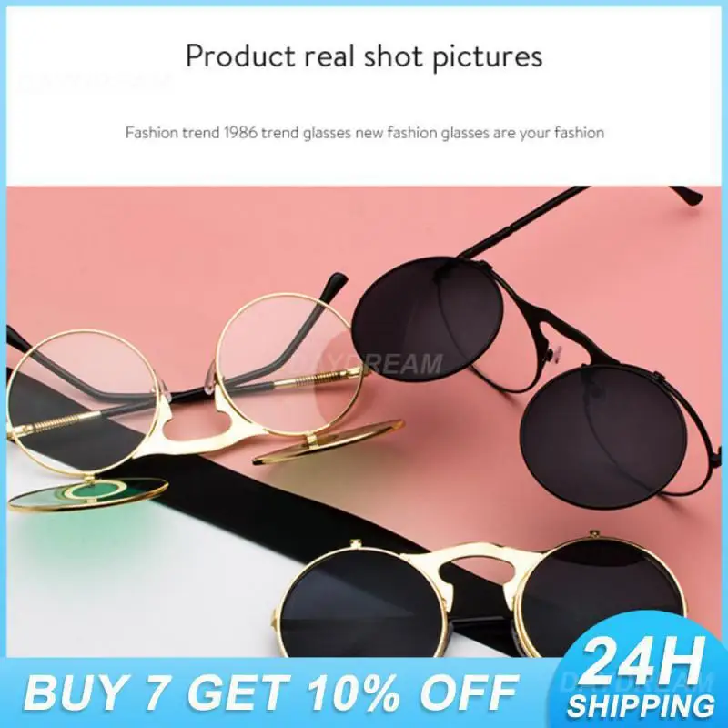 Punk Sunglasses High Quality Material Round Metal Sunglasses New Flip Sunglasses Metal Frame Mens Sunglasses Metal Mirror
Punk Sunglasses High Quality Material Round Metal Sunglasses New Flip Sunglasses Metal Frame Mens Sunglasses Metal Mirror