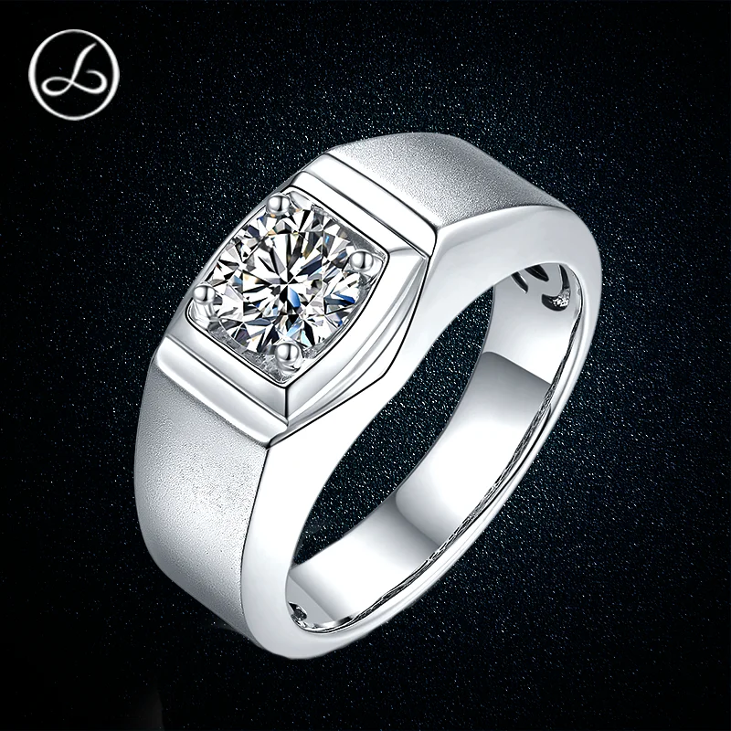 Classic Tp74 1.0ct Charm Jewelry 925 Sterling Silver Moissanite High Clarity D Color VVS1 Lab-Grown Diamond CVD HPHT Men's Rings
Classic Tp74 1.0ct Charm Jewelry 925 Sterling Silver Moissanite High Clarity D Color VVS1 Lab-Grown Diamond CVD HPHT Men's Rings