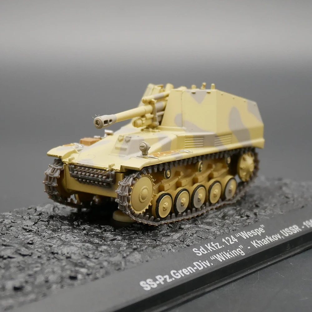 

Diecast Ixo 1:72 Scale Sd.Kfz.124 Model World War II German Wasp Self-propelled Artillery Armored Tank Tracked Fighting Vehicle