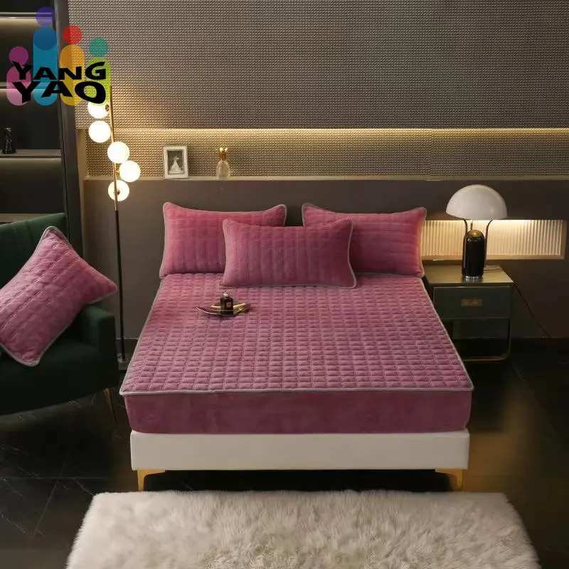 Warm Thicken Velvet Plush Quilted Mattress Cover King Queen Size Super Soft Fine Flannel Bed Cover Not Including Pillowcase
Warm Thicken Velvet Plush Quilted Mattress Cover King Queen Size Super Soft Fine Flannel Bed Cover Not Including Pillowcase