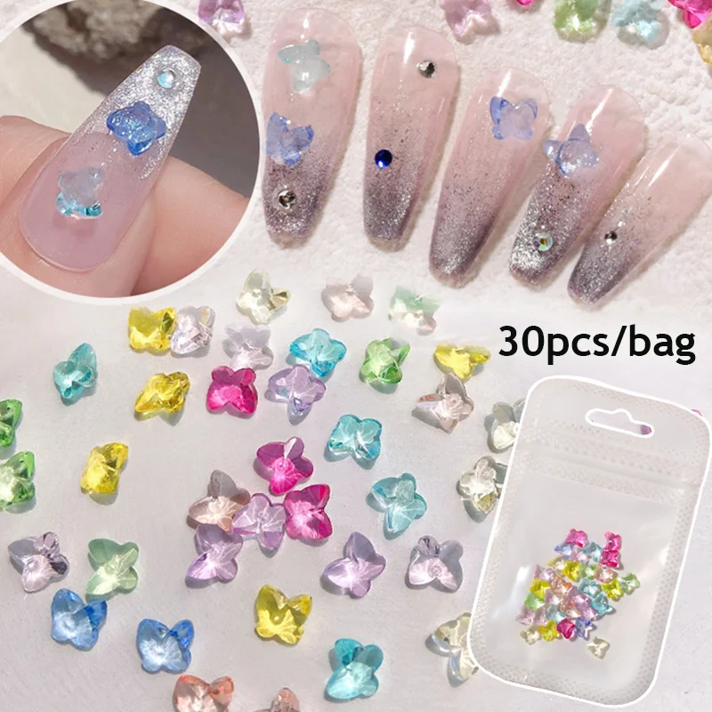 30 Pcs/Lot Nail Gems Butterfly Nail Rhinestones AB Crystal 3D Diamond Manicure Decor Nail Art Decorations DIY Beauty
30 Pcs/Lot Nail Gems Butterfly Nail Rhinestones AB Crystal 3D Diamond Manicure Decor Nail Art Decorations DIY Beauty