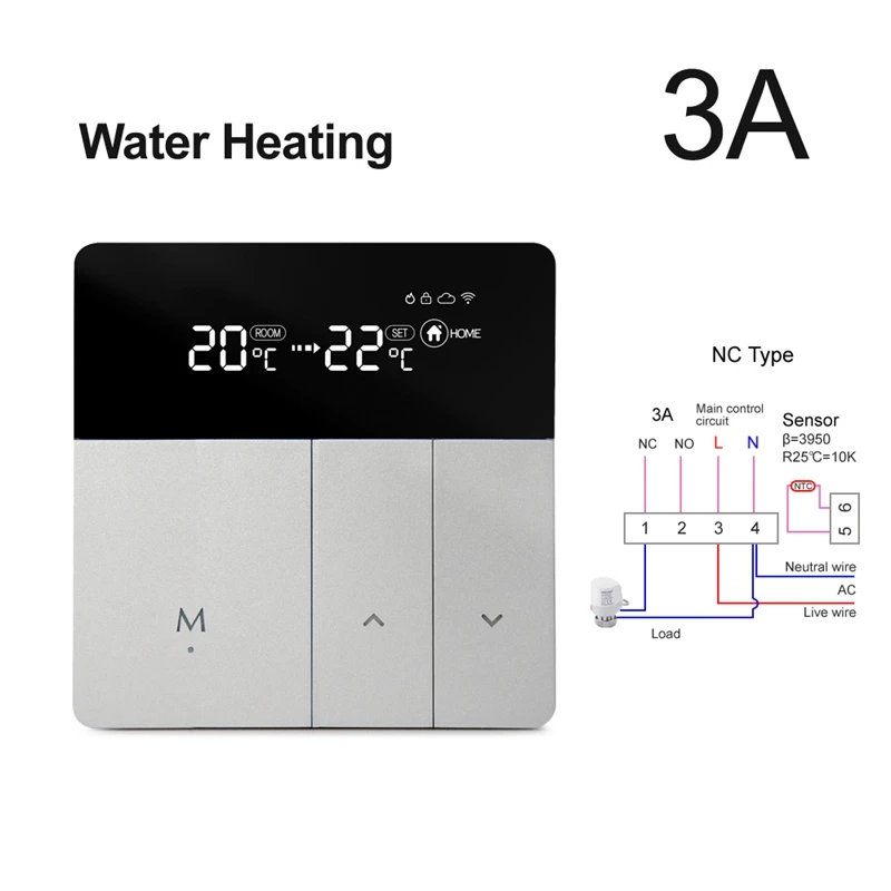 Wifi Thermostat Temperature Controller Smart Home Electric Heating Boiler Work For Google Home Alexa
Wifi Thermostat Temperature Controller Smart Home Electric Heating Boiler Work For Google Home Alexa
