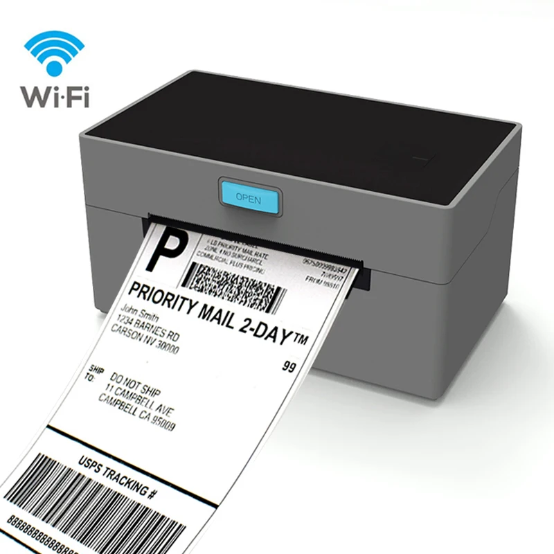4X6 White Color BlueT Wifi Roll To Roll Shipping Label Sticker Barcode Maker Thermal Printer Machine for Supermarket
4X6 White Color BlueT Wifi Roll To Roll Shipping Label Sticker Barcode Maker Thermal Printer Machine for Supermarket
