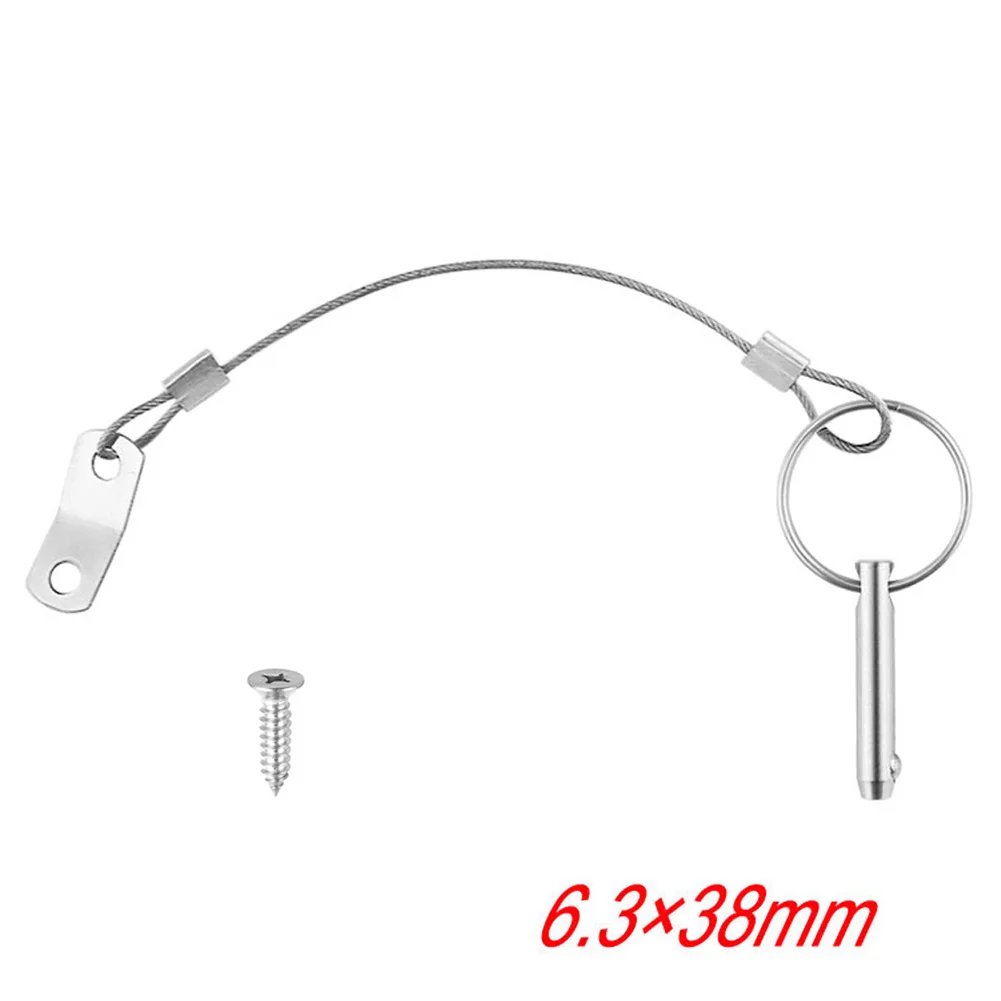 1 Set 316 Stainless Steel Boat Bimini Top Quick Release Pin 1/4" With Lanyard Polished Boat Accessories
1 Set 316 Stainless Steel Boat Bimini Top Quick Release Pin 1/4" With Lanyard Polished Boat Accessories