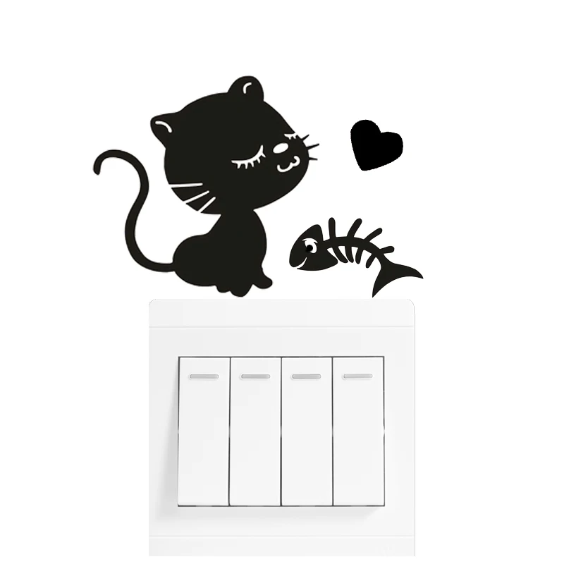 Creative Cat And Delicious Fish Switch Stickers Wall Stickers For Kids Room Living Room Bedroom Home Decor Gift
Creative Cat And Delicious Fish Switch Stickers Wall Stickers For Kids Room Living Room Bedroom Home Decor Gift