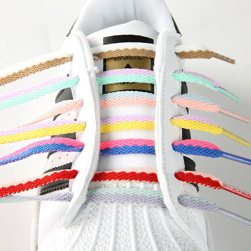 Macaron Double color inserted flat colored nylon shoes laces matching canvas shoes aj1 high top shoes sneakers shoe accessories
Macaron Double color inserted flat colored nylon shoes laces matching canvas shoes aj1 high top shoes sneakers shoe accessories