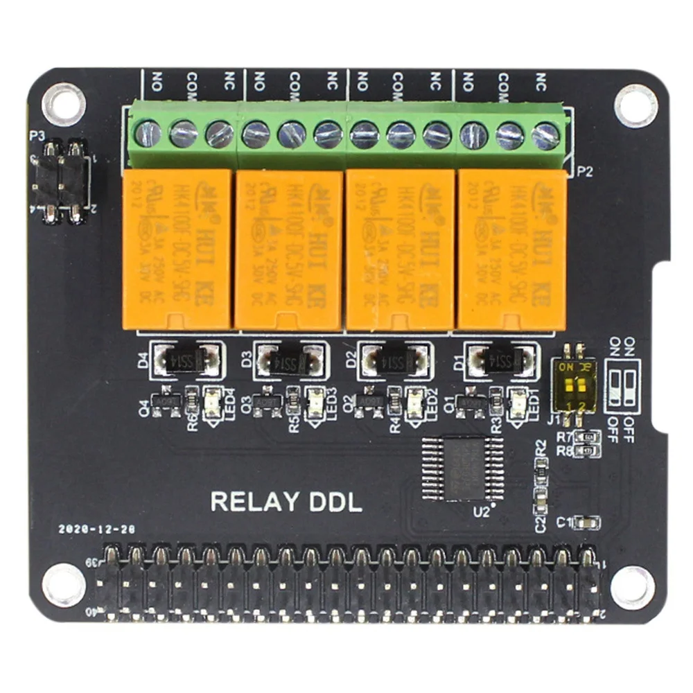 For Raspberry Pi Expansion Board 4 Channel Relay DDL Module Power Relay Module for Raspberry Pi 4B 3B
For Raspberry Pi Expansion Board 4 Channel Relay DDL Module Power Relay Module for Raspberry Pi 4B 3B