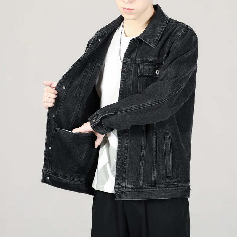 2023 Spring New Men's Casual Cotton Denim Jacket Classic Style Fashion Slim Washed Retro Blue Jeans Coat Male Brand Clothing
2023 Spring New Men's Casual Cotton Denim Jacket Classic Style Fashion Slim Washed Retro Blue Jeans Coat Male Brand Clothing