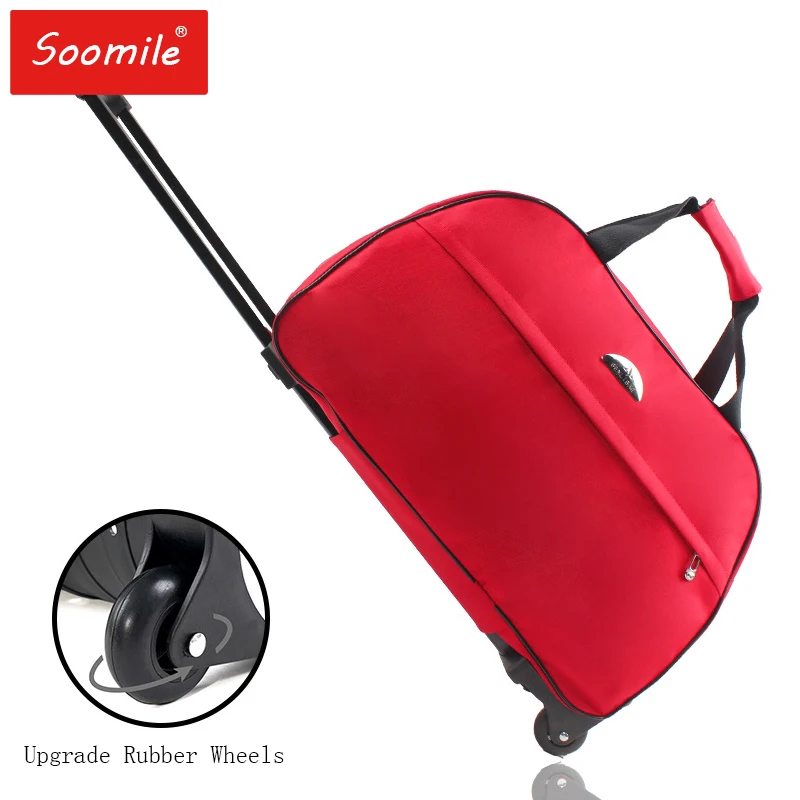 2022 New Women Men travel bag on wheels Rolling luggage bag Trolley Duffle Carry-On bag with Pull rod
2022 New Women Men travel bag on wheels Rolling luggage bag Trolley Duffle Carry-On bag with Pull rod