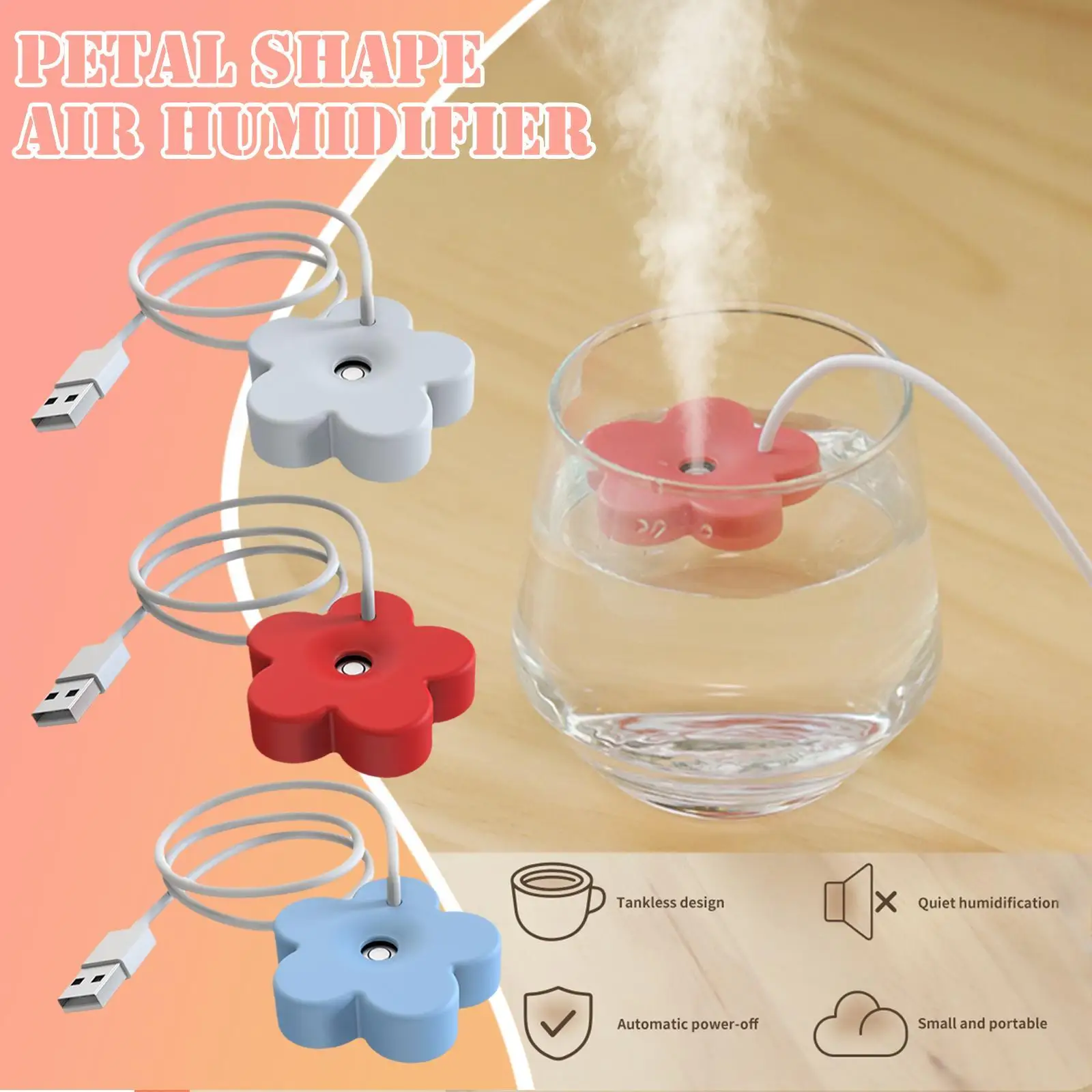 USB Petal Shape Air Humidifier Mini Ultrasonic Aromatherapy Humidifiers Diffusers Home Winter Purifier Humificador Portable
USB Petal Shape Air Humidifier Mini Ultrasonic Aromatherapy Humidifiers Diffusers Home Winter Purifier Humificador Portable