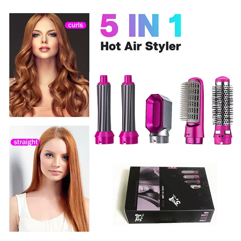 5 In 1 Hair Dryer Styler Air Wrap Brush Professional Electric Hot Air Brush Styling Tool Barber Household Hair Curler Brush Kit
5 In 1 Hair Dryer Styler Air Wrap Brush Professional Electric Hot Air Brush Styling Tool Barber Household Hair Curler Brush Kit