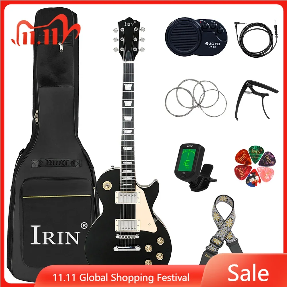 IRIN 6 String Electric Guitar 22 Frets Maple Body Electric Guitarra with Bag Amp Tuner Capo Strap Picks Guitar Parts & Accessory
IRIN 6 String Electric Guitar 22 Frets Maple Body Electric Guitarra with Bag Amp Tuner Capo Strap Picks Guitar Parts & Accessory