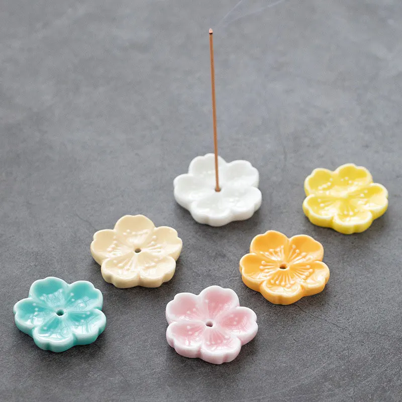 4.5cm Sakura Fragrant Insert Ceramic Thread Incense Holder Base DIY Home Indoor Incense Burner Zen Tea Ceremony Decoration Tool
4.5cm Sakura Fragrant Insert Ceramic Thread Incense Holder Base DIY Home Indoor Incense Burner Zen Tea Ceremony Decoration Tool