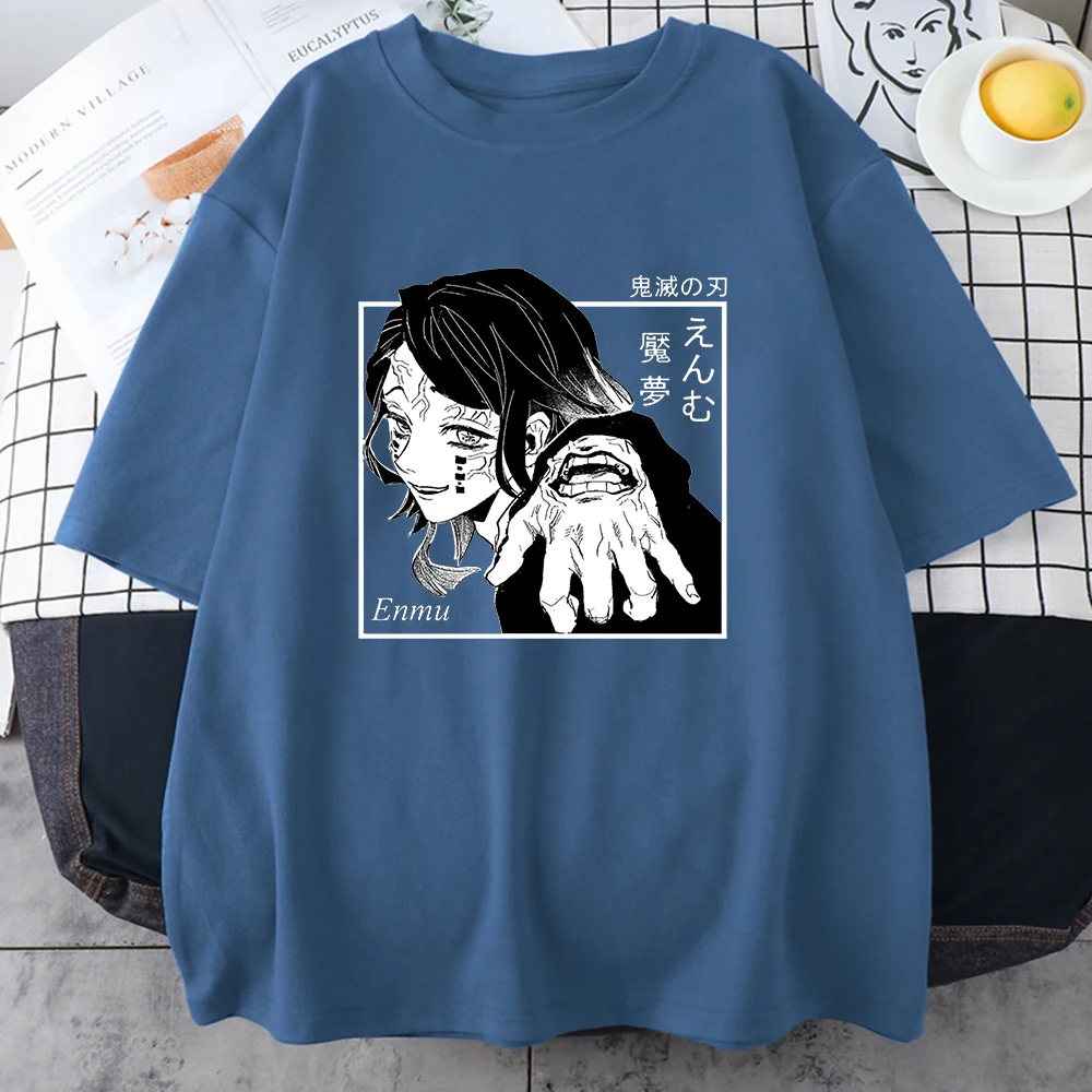 Demon Slayer Enmu Harjuku Printing T Shirts Summer Breathable Tee Clothing Comfortable Tops Multicolor Casual Female T-Shirt
Demon Slayer Enmu Harjuku Printing T Shirts Summer Breathable Tee Clothing Comfortable Tops Multicolor Casual Female T-Shirt