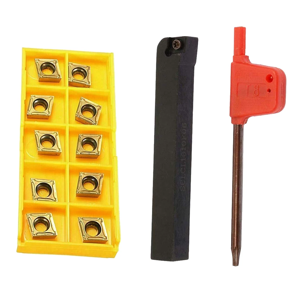1set Turning Tool Holder Kit With 10pcs CCMT060204 Insert For Semi-finishing Finishing Turning Blade Plate Lathe Tool Holder
1set Turning Tool Holder Kit With 10pcs CCMT060204 Insert For Semi-finishing Finishing Turning Blade Plate Lathe Tool Holder