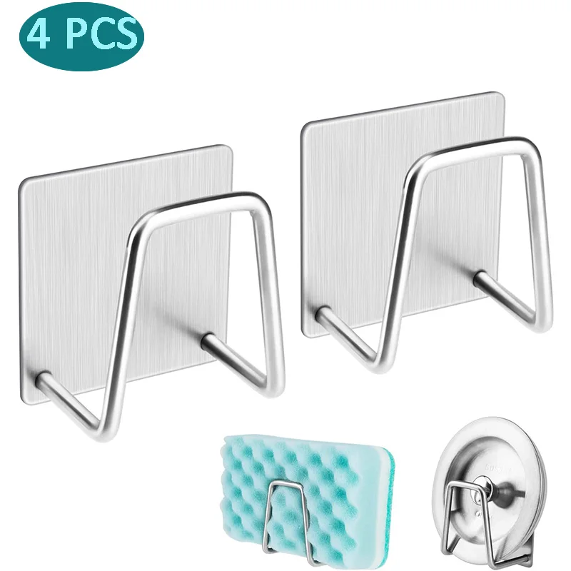 Stainless Steel Sponges Holder Self Adhesive Sink Sponges Drain Drying Rack Sponge Storage Rack Kitchen Sink Accessories
Stainless Steel Sponges Holder Self Adhesive Sink Sponges Drain Drying Rack Sponge Storage Rack Kitchen Sink Accessories
