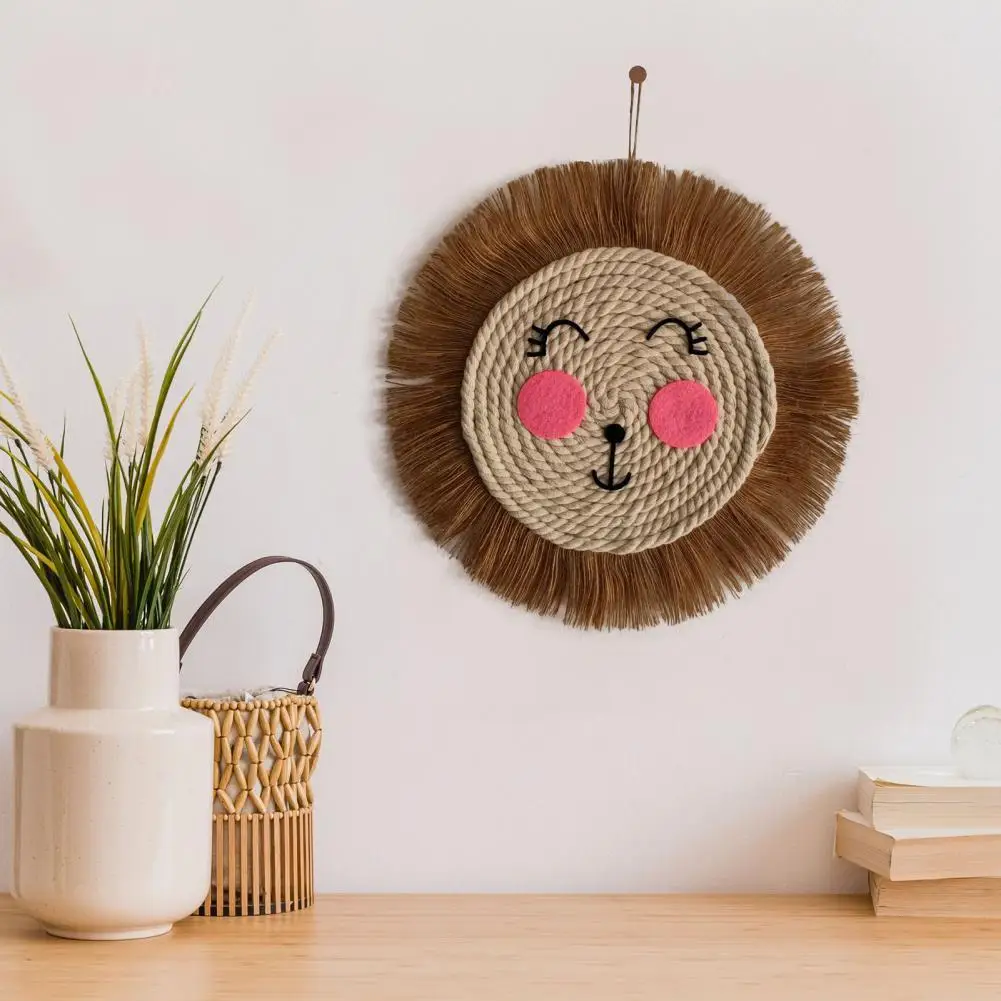 Nordic Style Cotton Flax Smiling Face Decorative Handmade Animal Head Weaving Hanging Hanging Ornament Home Decoration
Nordic Style Cotton Flax Smiling Face Decorative Handmade Animal Head Weaving Hanging Hanging Ornament Home Decoration
