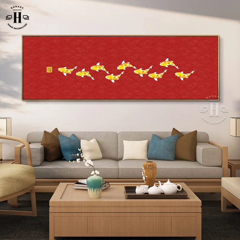 Chinese Style Canvas Painting Brocarded Carp Prints And Posters Blue Red Large Size Wall Picture Art Porch Bedroom Home Decor
Chinese Style Canvas Painting Brocarded Carp Prints And Posters Blue Red Large Size Wall Picture Art Porch Bedroom Home Decor