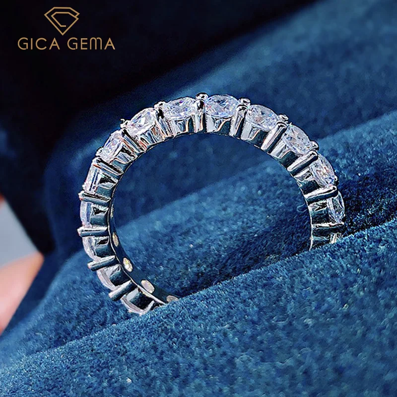 Женское кольцо из серебра 100% пробы GICA GEMA, сверкающее кольцо из серебра 925 пробы с высокоуглеродистым бриллиантом 3 мм в 1 ряд, вечерние ювелир... 
Женское кольцо из серебра 100% пробы GICA GEMA, сверкающее кольцо из серебра 925 пробы с высокоуглеродистым бриллиантом 3 мм в 1 ряд, вечерние ювелир...