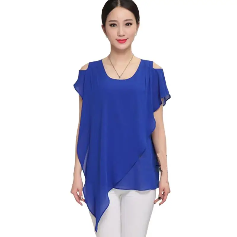 New Womens Tops Fashion 2022 Women Summer Chiffon Blouse Ruffle Batwing Short Sleeve Casual Shirt Black White
New Womens Tops Fashion 2022 Women Summer Chiffon Blouse Ruffle Batwing Short Sleeve Casual Shirt Black White