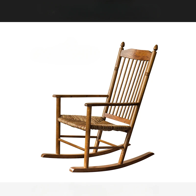

Кресло-качалка из массива дерева для отдыха дома и балкона, Малов, кресло-качалка из ротанга, диван-стул
