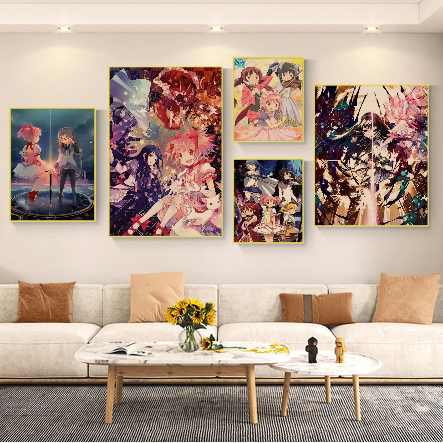 Puella Magi Madoka Magica Japanese Girls Anime Vintage Posters Vintage Room Bar Cafe Decor Stickers Wall Painting
Puella Magi Madoka Magica Japanese Girls Anime Vintage Posters Vintage Room Bar Cafe Decor Stickers Wall Painting