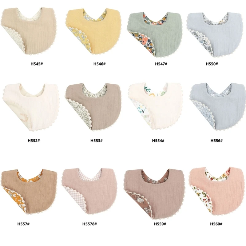 Baby Bibs Round Saliva Towel Reversible Bib Burp Cloth Infant Bibs Shower Gift
Baby Bibs Round Saliva Towel Reversible Bib Burp Cloth Infant Bibs Shower Gift
