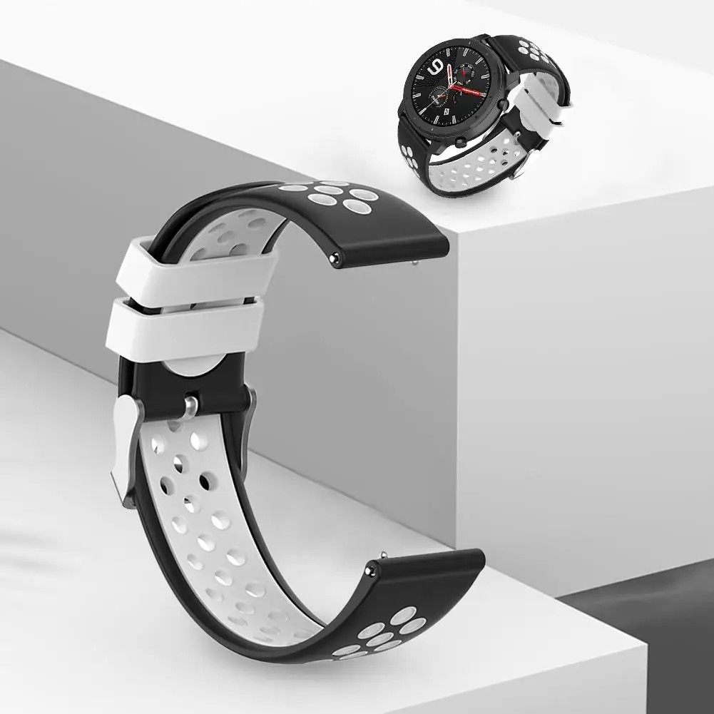 Silicone Wristband Two Color Comfort and Simplicity Durable 22mm Wrist Strap Belt for Huawei Watch GT Active/Watch GT
Silicone Wristband Two Color Comfort and Simplicity Durable 22mm Wrist Strap Belt for Huawei Watch GT Active/Watch GT