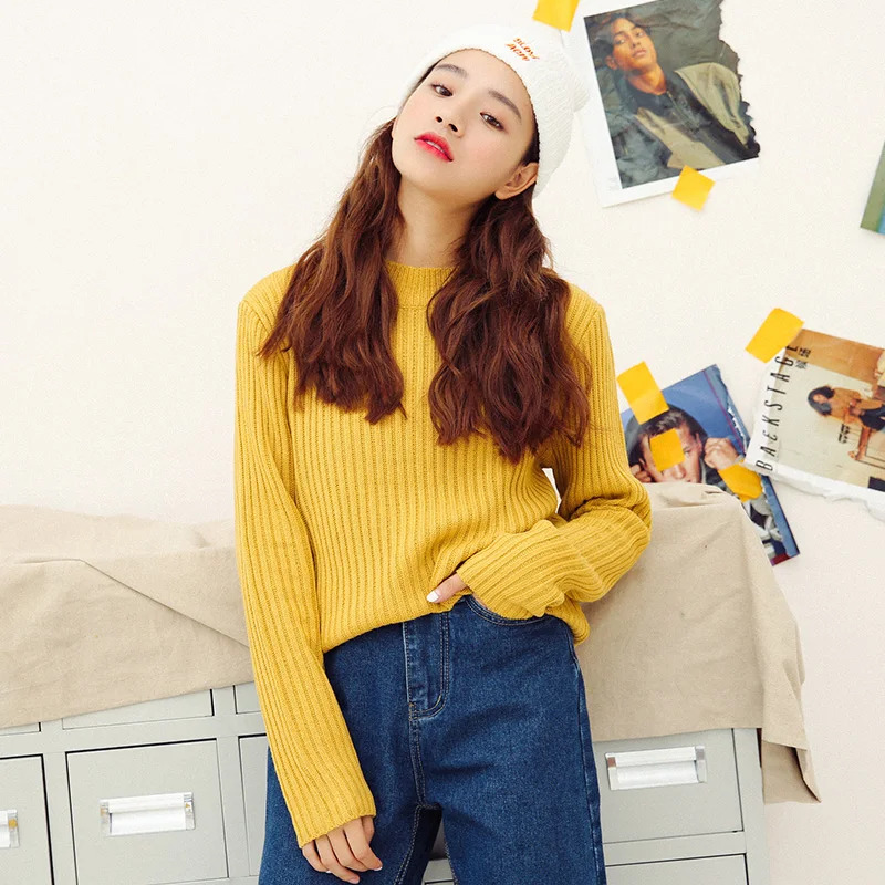 2023 New Fashion Vintage Solid Striped Simple Fashion Slim All Match Female Long Sleeve Sweaters
2023 New Fashion Vintage Solid Striped Simple Fashion Slim All Match Female Long Sleeve Sweaters