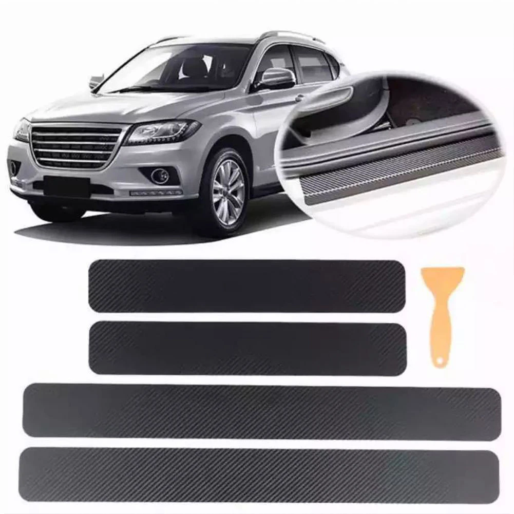 4PCS Car Stickers Universal Sill Scuff Anti Scratch Carbon Fiber Auto Car Door Sticker Decals AUTO Car Accessories
4PCS Car Stickers Universal Sill Scuff Anti Scratch Carbon Fiber Auto Car Door Sticker Decals AUTO Car Accessories