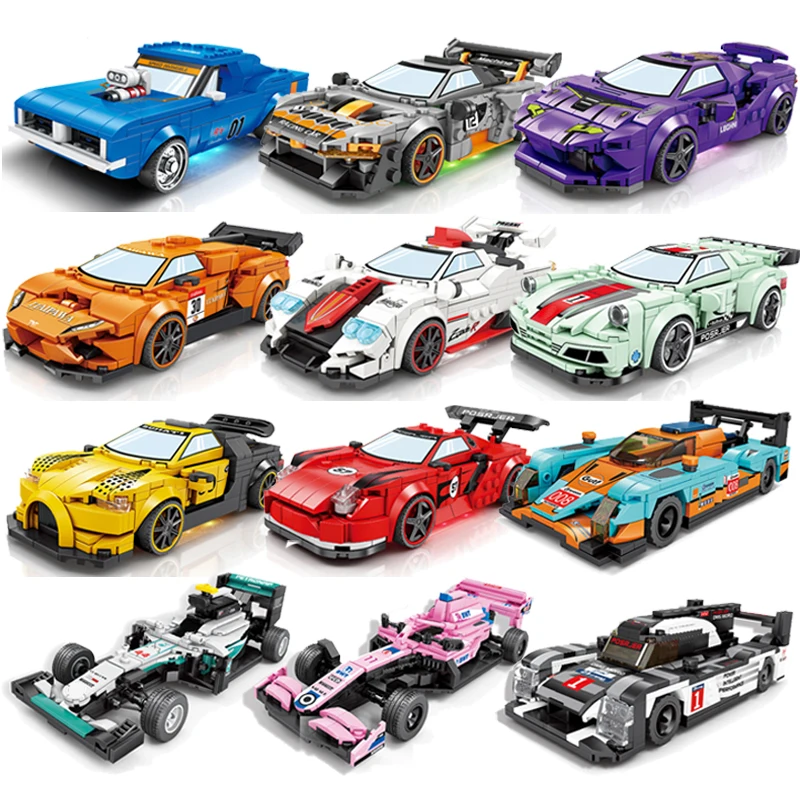 Ferrari 918 Racing City Speed Champion GTR Vehicle Lamborghini Classic Sports Car Building Blocks Sets Model Bricks Kids Toys
Ferrari 918 Racing City Speed Champion GTR Vehicle Lamborghini Classic Sports Car Building Blocks Sets Model Bricks Kids Toys