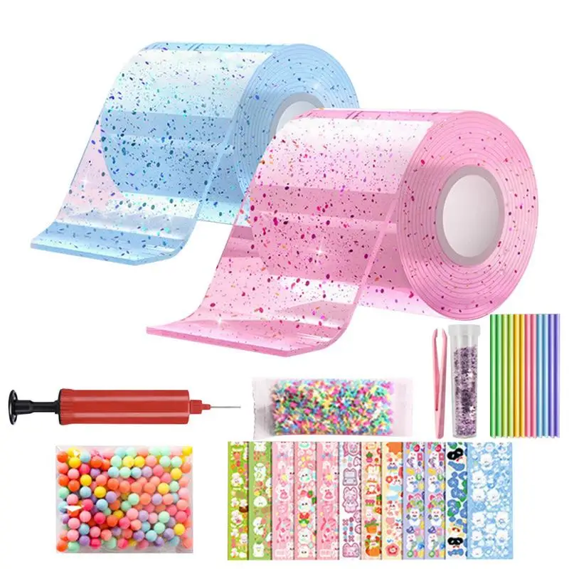 Blowing Bubble Tape Nano Blowing Toy For Kid Multi-Purpose DIY Elastic Tape Toy For Home School Travel And Other Occasions
Blowing Bubble Tape Nano Blowing Toy For Kid Multi-Purpose DIY Elastic Tape Toy For Home School Travel And Other Occasions