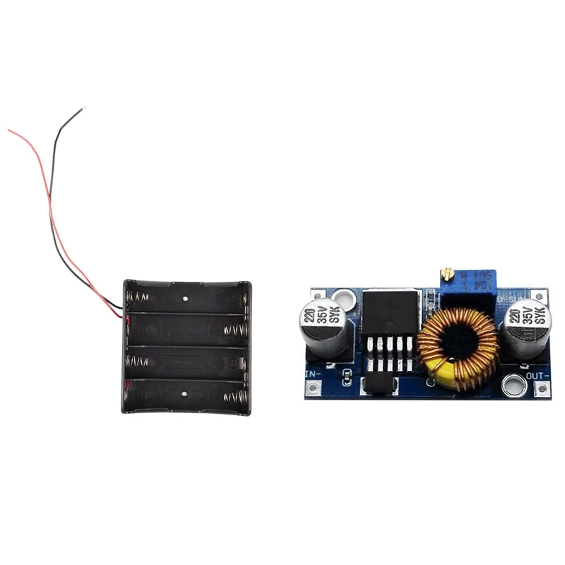 1 Pcs 18650 Pointed Tip Batteries Battery Holder Case & 1 Pcs DC-DC Output Adjustable Step-Down Power Module
1 Pcs 18650 Pointed Tip Batteries Battery Holder Case & 1 Pcs DC-DC Output Adjustable Step-Down Power Module