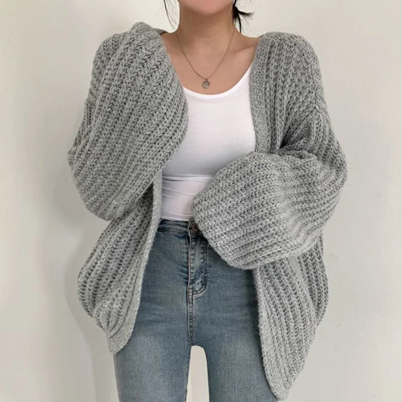 autumn Casual Korean Fall Streetwear Tops Coat Vintage Harajuku Lantern Sleeve Women Cardigan Sweater Chic Lazy Wind Y2k Sweater
autumn Casual Korean Fall Streetwear Tops Coat Vintage Harajuku Lantern Sleeve Women Cardigan Sweater Chic Lazy Wind Y2k Sweater