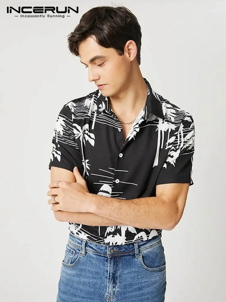 INCERUN Men Hawaiian Shirt Printing Summer Lapel Short Sleeve Men Clothing 2022 Streetwear Vacation Button Casual Camisas S-5XL
INCERUN Men Hawaiian Shirt Printing Summer Lapel Short Sleeve Men Clothing 2022 Streetwear Vacation Button Casual Camisas S-5XL