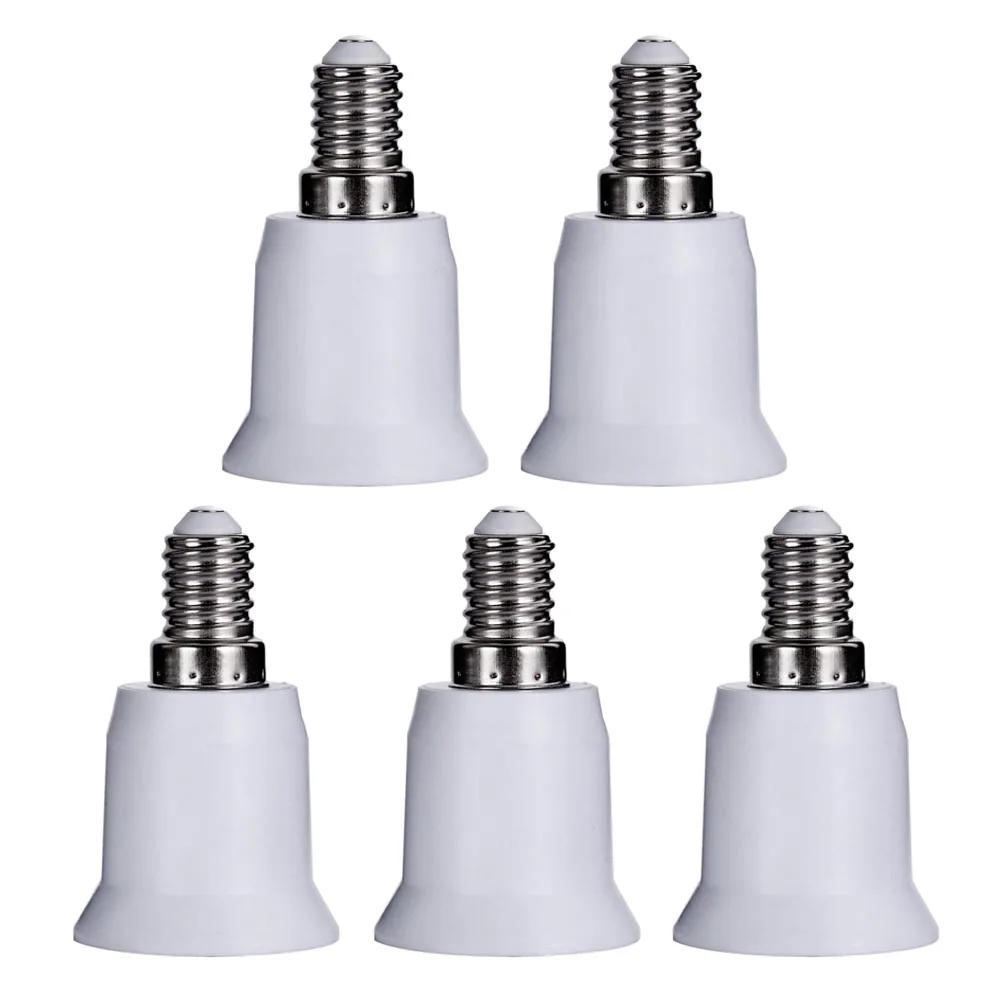5pcs E14 to E27 Base Screw Light Lamp Bulb Holder Adapter PBT Socket Converter Lighting Parts Accessories White
5pcs E14 to E27 Base Screw Light Lamp Bulb Holder Adapter PBT Socket Converter Lighting Parts Accessories White