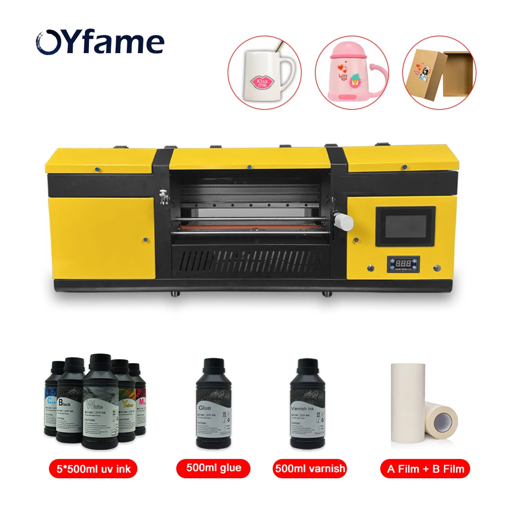 OYfame A3 UV DTF Printer 2-in-1 Multifunctional UV DTF Sticker Printer For UV DTF transfer AB Film laminating uv dtf machine
OYfame A3 UV DTF Printer 2-in-1 Multifunctional UV DTF Sticker Printer For UV DTF transfer AB Film laminating uv dtf machine