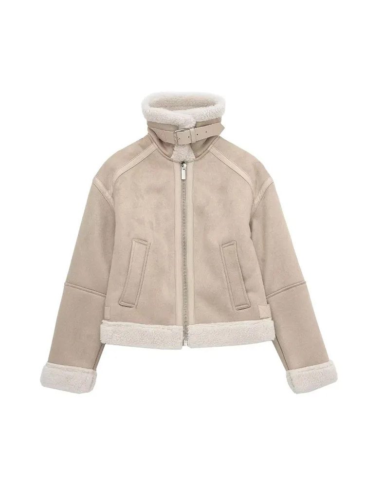 PB&ZA Women New Summer Fashion Double-sided Short Jacket Coat Vintage Long Sleeve Pocket Casual Female Outerwear Chic Overshirt
PB&ZA Women New Summer Fashion Double-sided Short Jacket Coat Vintage Long Sleeve Pocket Casual Female Outerwear Chic Overshirt