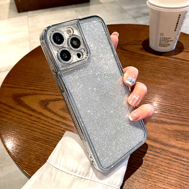 Luxury Plating Soft Silicone Case For iPhone 13 12 11 Pro Max XS XR X SE 2020 8 7 Plus Transparent Full Cover With Glitter Plate
Luxury Plating Soft Silicone Case For iPhone 13 12 11 Pro Max XS XR X SE 2020 8 7 Plus Transparent Full Cover With Glitter Plate
