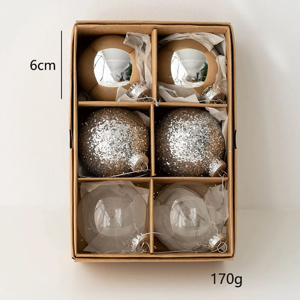6pcs 6cm Christmas Ball Baubles Xmas Tree Ornaments Pendant Party Wedding Decoration New Year Home Decor Plastic Glass Balls
6pcs 6cm Christmas Ball Baubles Xmas Tree Ornaments Pendant Party Wedding Decoration New Year Home Decor Plastic Glass Balls