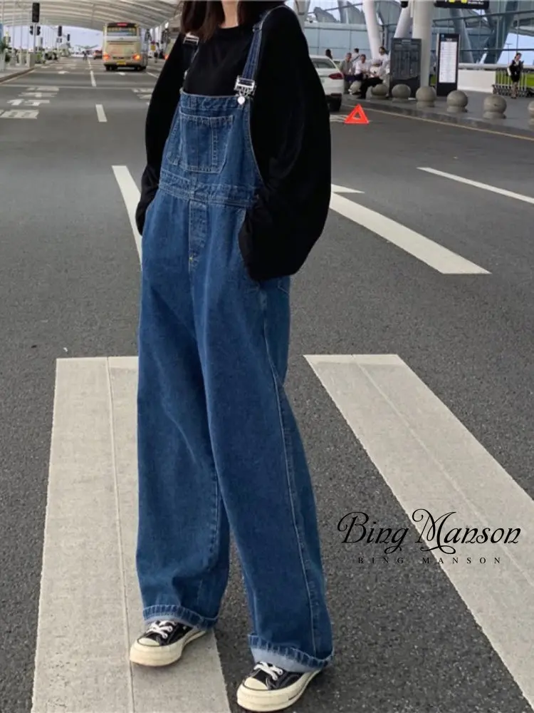 Women's Summer Retro Easy To Pair with Oversized Loose Pockets, Student Denim Straps, High Waisted Pants, Jumpsuit
Women's Summer Retro Easy To Pair with Oversized Loose Pockets, Student Denim Straps, High Waisted Pants, Jumpsuit