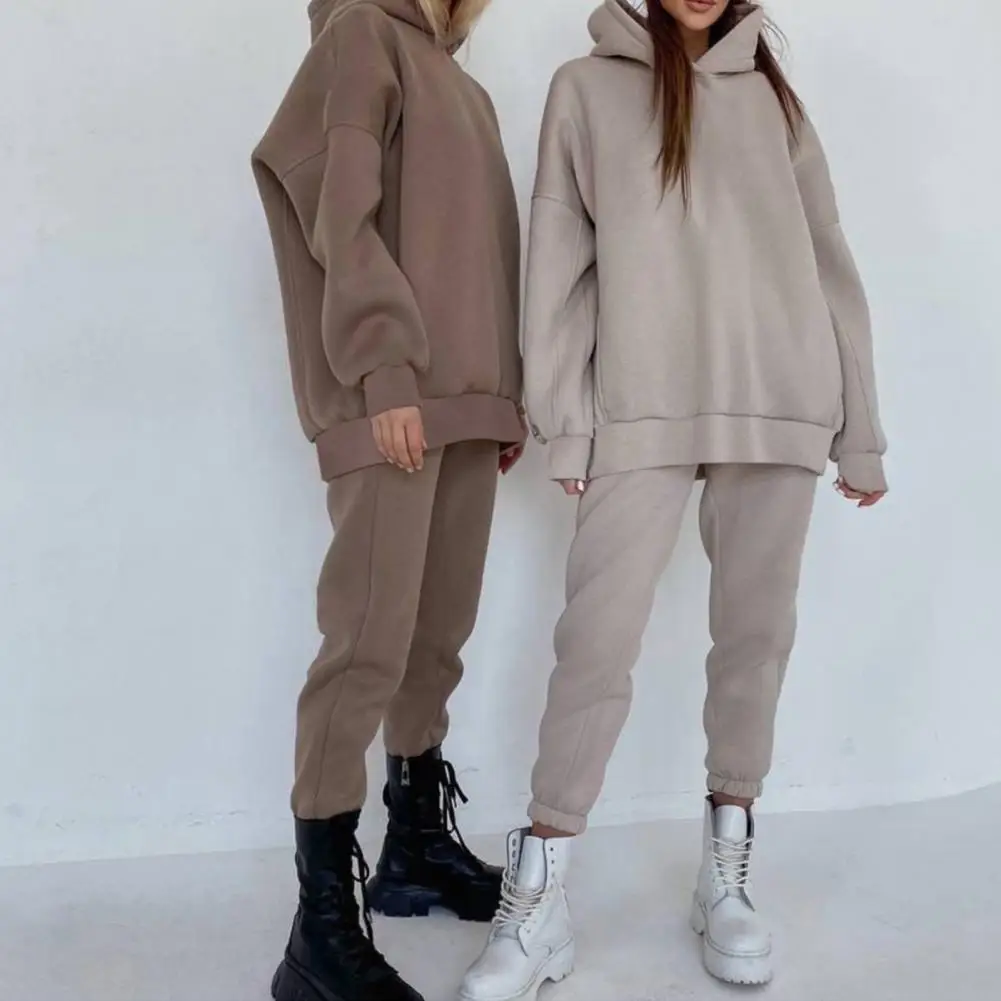 Two Piece Set Casual Fleece Tracksuit Women Winter 2021 Women's Sets Oversized Hooded Long Sleeve Hoodie Sport Pants Lady Suit
Two Piece Set Casual Fleece Tracksuit Women Winter 2021 Women's Sets Oversized Hooded Long Sleeve Hoodie Sport Pants Lady Suit