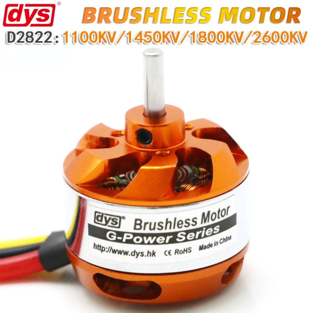 DYS D2822 RC Motor Brushless 1100KV 1450KV 1800KV 2600KV 2-3S For RC Aircraft Plane Multi-copter Outrunner Motor D2822
DYS D2822 RC Motor Brushless 1100KV 1450KV 1800KV 2600KV 2-3S For RC Aircraft Plane Multi-copter Outrunner Motor D2822