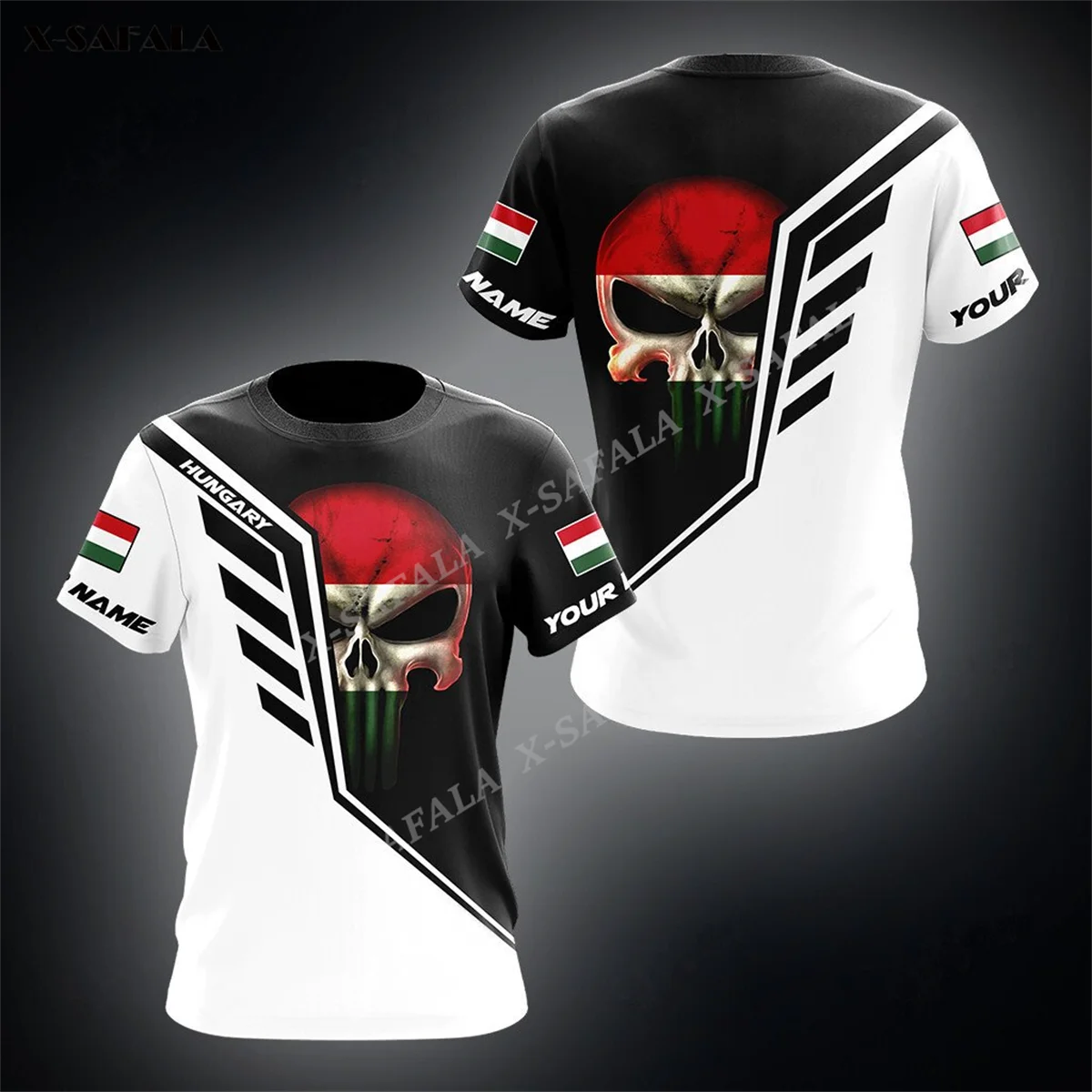 X-SAFALA SKULL HUNGARY Custom Name 3D Print Slim T-Shirt Tops Tees Men Short Sleeve Casual Milk Fiber Round Neck Cold Feeling
X-SAFALA SKULL HUNGARY Custom Name 3D Print Slim T-Shirt Tops Tees Men Short Sleeve Casual Milk Fiber Round Neck Cold Feeling