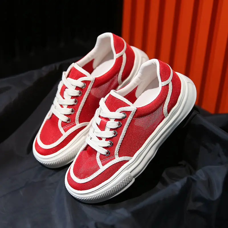 Ladies Casual Shoes Mesh Breathable Summer Thick-soled All-match Sneakers Fashion Hollow Shoes Women's Shoes 2022 Summer New
Ladies Casual Shoes Mesh Breathable Summer Thick-soled All-match Sneakers Fashion Hollow Shoes Women's Shoes 2022 Summer New